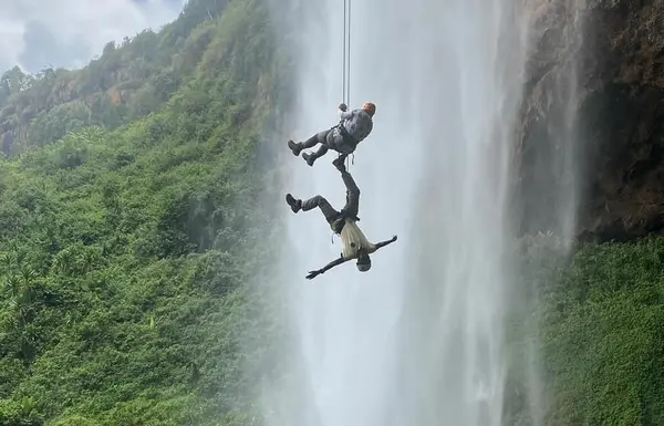 100m Abseiling at Sipi Falls