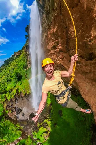 Abseiling fun sipi falls