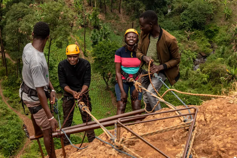 abseiling sipi falls uganda