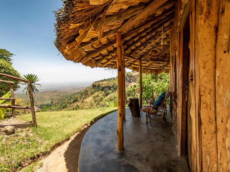 Lacam Lodge is a luxury accommodation in Sipi with an amazing view of the Sipi falls and the sipi valley