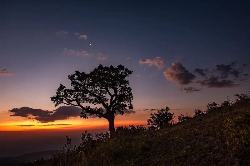 finishing the day with a beautiful sunset in sipi